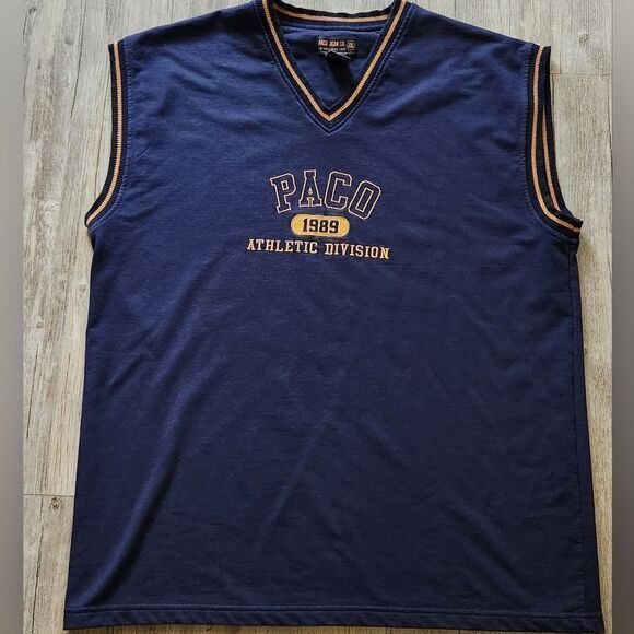 Vintage‎ 90's Paco Jeans sweater vest shirt size 2XL. - Picture 1 of 3